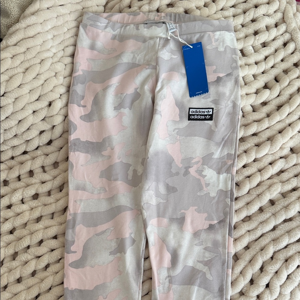 Adidas Camo Leggings - Pink and Gray